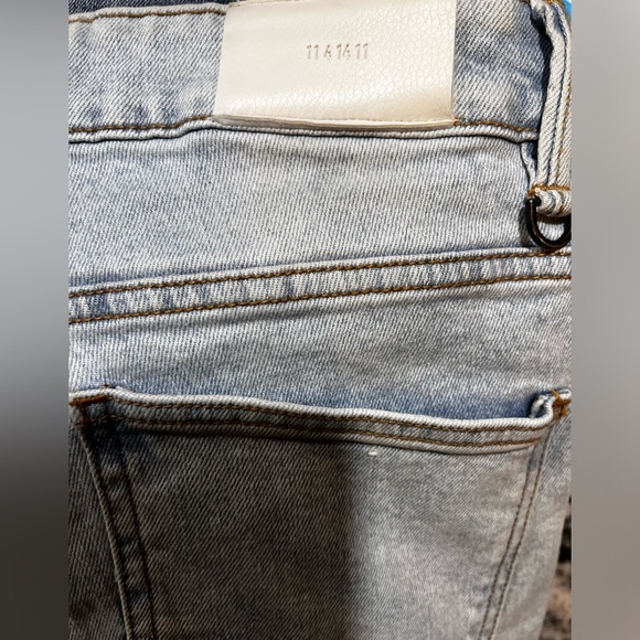 Kdnk mens size 32 distressed slim fit punk biker jeans. - Picture 3 of 5